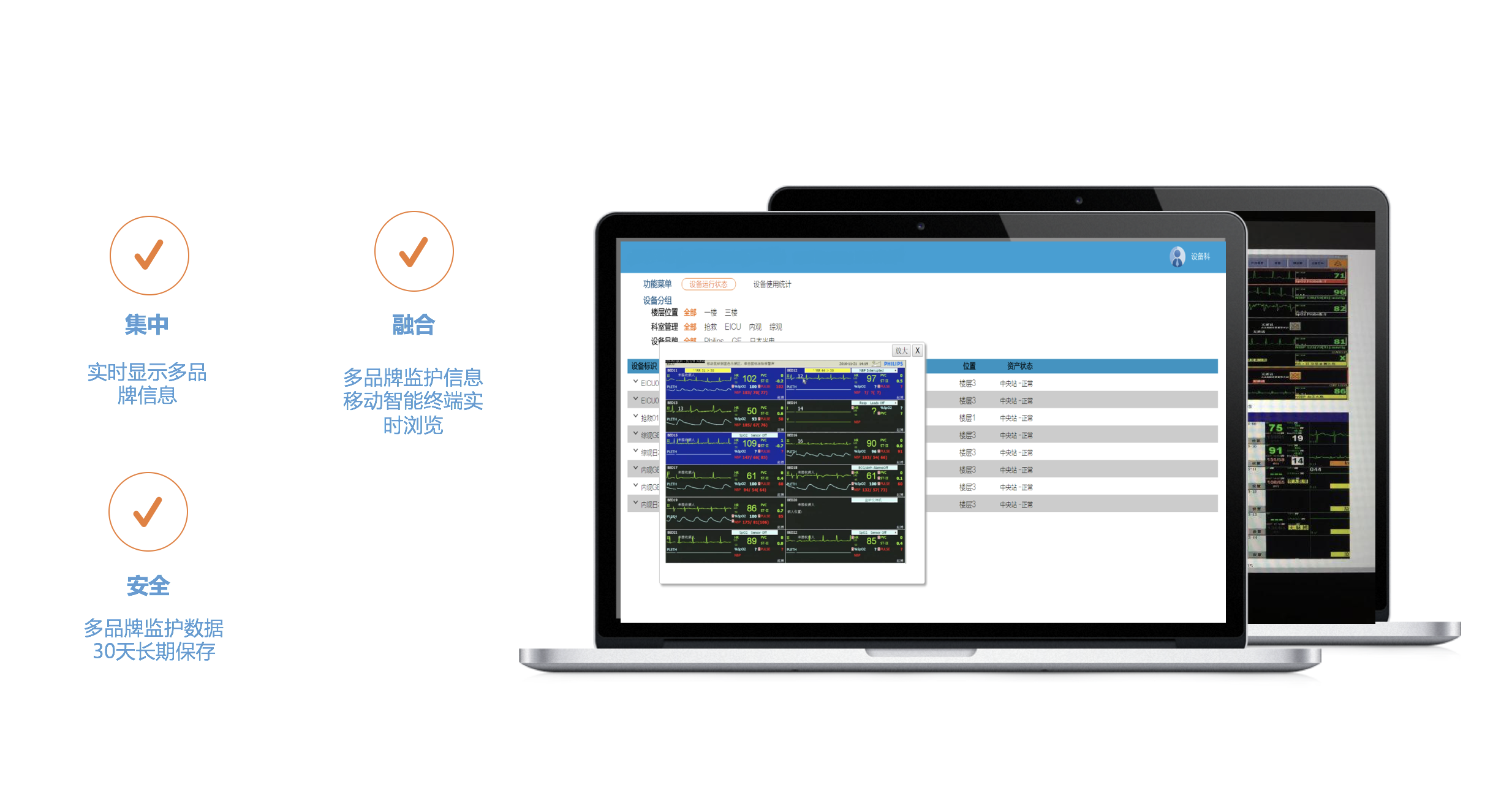 跨品牌监护仪中央监护系统